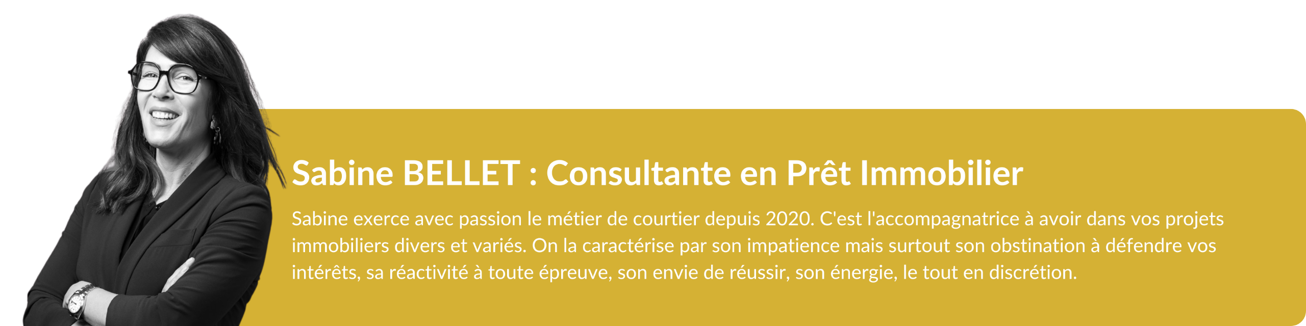 Sabine BELLET : Consultante en Prêt Immobilier - Financ'Est