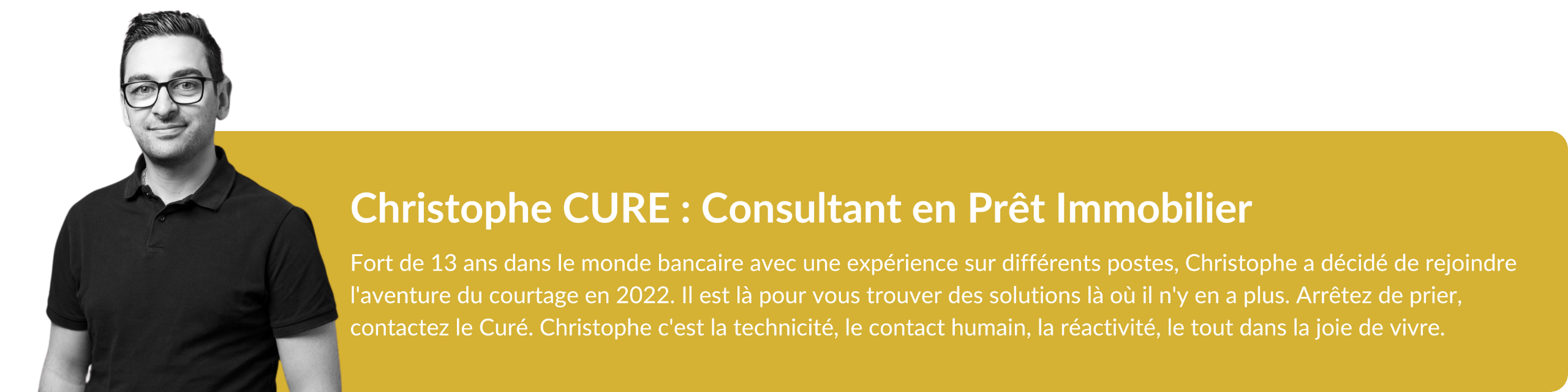 Christophe CURE : Consultant en Prêt Immobilier - Financ'Est